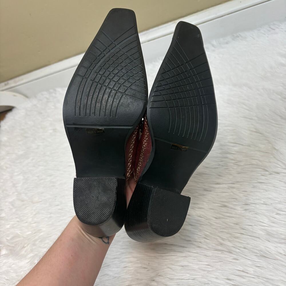Dollhouse Tina Vintage Y2K Beaded Embellished Western Style Mules Size 7.5 - Picture 5 of 8